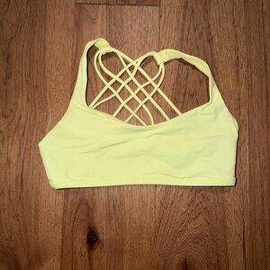 Lululemon Free to be Bra - Wild Yellow